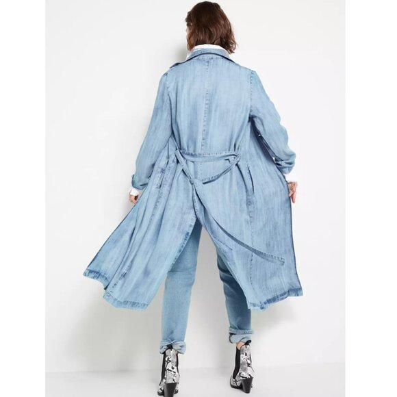 Lindex Long Lyocell Denim Jacket - Picture 2 of 13